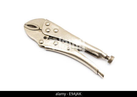 Piccole in acciaio pinze di bloccaggio per hobby. Foto Stock