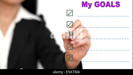 Il mio obiettivo Foto Stock