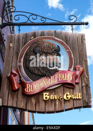 Bumpin' Buffalo Bar & Grill, Hill City, SD, STATI UNITI D'AMERICA Foto Stock