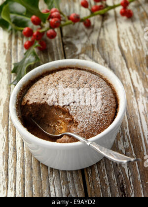 Souffles al cioccolato Foto Stock