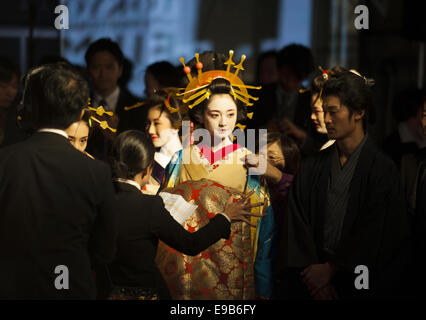 Tokyo, Giappone. 23 ott 2014. La cerimonia di apertura per la ventisettesima Tokyo International Film Festival a Roppongi Hills Arena di Roppongi, Tokyo, Giappone giovedì 23 ottobre 2014. Credito: Hiroko Tanaka/ZUMA filo/Alamy Live News Foto Stock