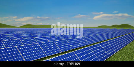 Pannelli solari Foto Stock