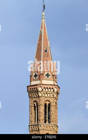 Campanile della Badia Fiorentina a Firenze, Italia Foto Stock