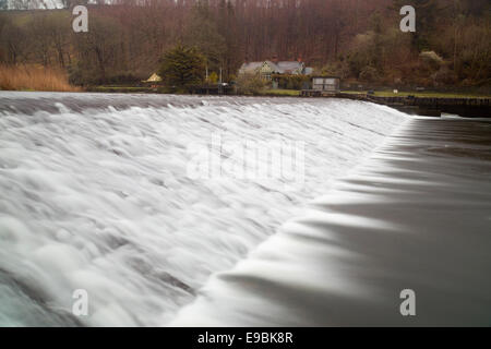 Lopwell; Fiume Tavy; Devon, Regno Unito Foto Stock