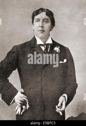 Oscar Fingal O'Flahertie Wills Wilde, 1854 - 1900. Lo scrittore irlandese e poeta, visto qui nel 1894. Foto Stock