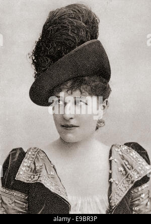 Lillie Langtry, 1853 - 1929, anche ortografato Lily Langtry, nato Emilie Charlotte Le Breton. Actrice americano. Foto Stock