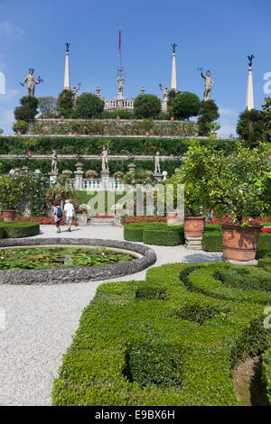 Isola Bella, Isole Borromee, Lago Maggiore, Piemonte, Italia Foto Stock