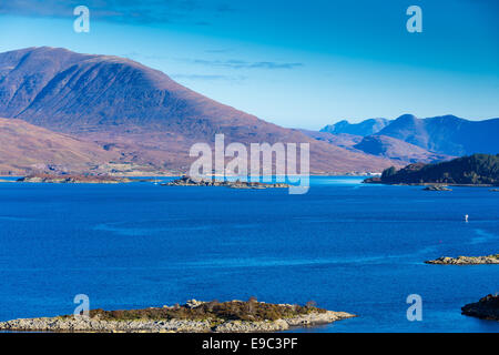 Lochcarron e la penisola di Applecross, Scozia, Foto Stock