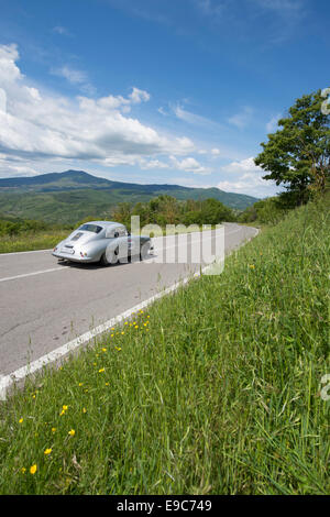 Oldtimer, auto, Mille Miglia, 1000 Miglia, 2014, Toscana Foto Stock