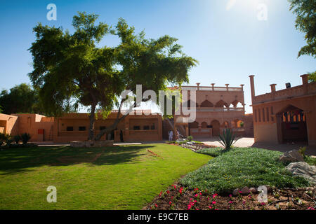 Al Ain, Emirati Arabi Uniti - 30 Novembre 2013: Giardini del Palazzo Museo di Sheik Zayed ad Al Ain Oasis. Foto Stock