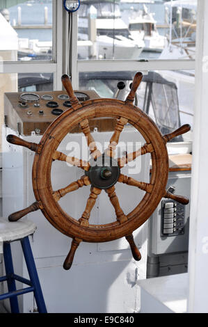 In prossimità della ruota Navi Foto Stock