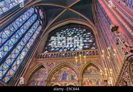 Santa Cappella (Sainte-Chapelle) a Parigi. Foto Stock