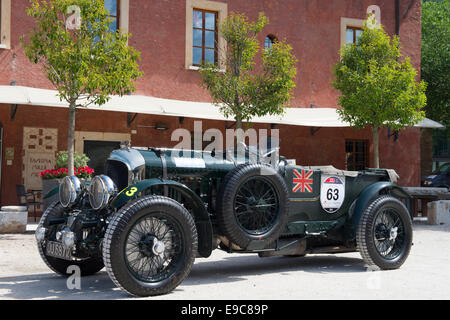 Bentley, 4,5 litro S. C., 1930, Museo, Mille Miglia, 1000 Miglia, presentazione Foto Stock