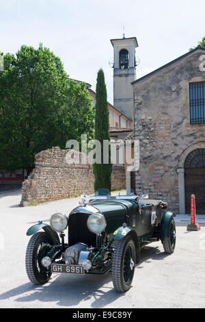 Bentley, 4,5 litro S. C., 1930, Museo, Mille Miglia, 1000 Miglia, presentazione Foto Stock