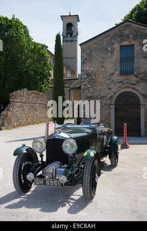 Bentley, 4,5 litro S. C., 1930, Museo, Mille Miglia, 1000 Miglia, presentazione Foto Stock