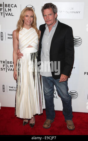 Tribeca Film Festival 2014: 'fortunato' premiere - Arrivi con: Toni Collette,Thomas Haden Church dove: New York, Stati Uniti quando: 21 Apr 2014 Foto Stock