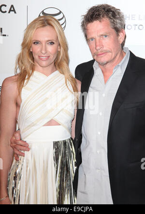 Tribeca Film Festival 2014: 'fortunato' premiere - Arrivi con: Toni Collette,Thomas Haden Church dove: New York, Stati Uniti quando: 21 Apr 2014 Foto Stock