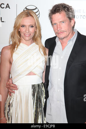 Tribeca Film Festival 2014: 'fortunato' premiere - Arrivi con: Toni Collette,Thomas Haden Church dove: New York, Stati Uniti quando: 21 Apr 2014 Foto Stock