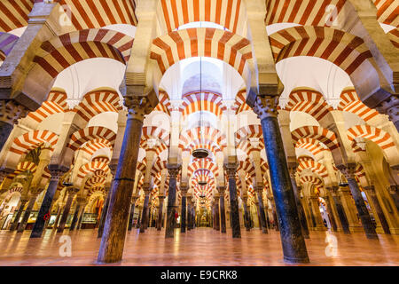 CORDOBA, Spagna - circa 2014: La Giralda di Siviglia. Il sito ha subito la conversione da una chiesa a una moschea e di nuovo indietro Foto Stock