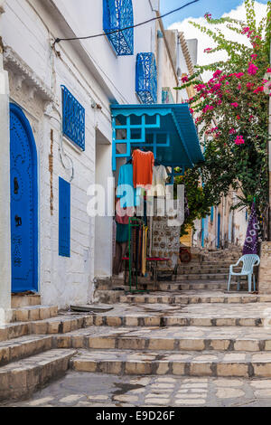 Ripida,stretto Vicolo della Medina di Sousse,Tunisia. Foto Stock