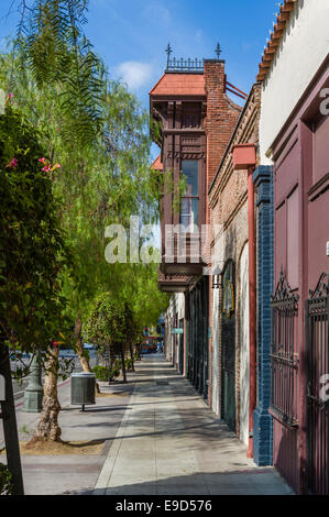 19Il thC Sepulveda casa su N Main St in El Pueblo de Los Angeles State Historic Park, Los Angeles, California, Stati Uniti d'America Foto Stock