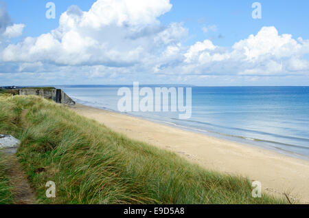 Utah Beach è una delle cinque spiagge dello sbarco in Normandia sbarchi il 6 giugno 1944, durante la Seconda Guerra Mondiale. Utah si trova su t Foto Stock