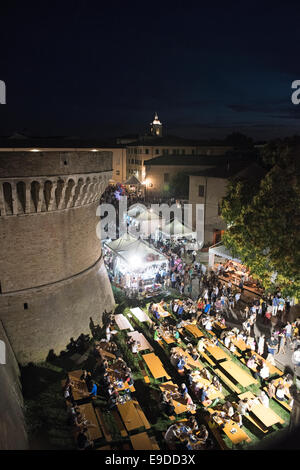 Foro Amnonario, Rocca Roveresca, Rock & Roll, Estate Jamboree 2014, Senigallia, Italia Foto Stock