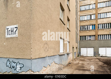 Prora - ex "strenght attraverso gioia' (Kraft durch Freude/ KdF) Nazi holiday resort complesso edilizio - Prora, Rügen, Germania, UE Foto Stock