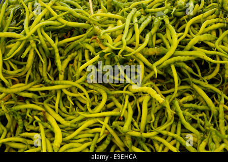 Partite a fagioli sul display a Didim Market Foto Stock