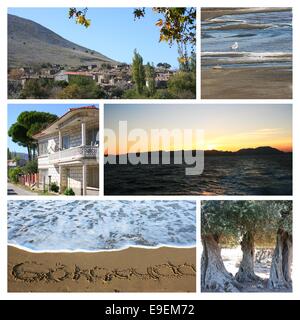 Imbros(Gokceada) Isola in Turchia - Collage Foto Stock