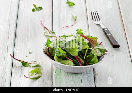 Fresca insalata mista. Il fuoco selettivo Foto Stock