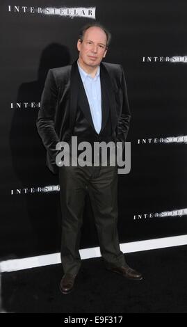 Los Angeles, California, USA. 26 Ott, 2014.Composer Hans Zimmer al Premiere interstellare tenuto la leva TCL Chinese Theatre, Hollywood. Credito: Paolo Fenton/ZUMA filo/Alamy Live News Foto Stock