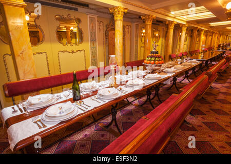 Inghilterra, Somerset, Bristol, S.S.Gran Bretagna, passeggero di Prima Classe della sala da pranzo Foto Stock