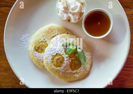 Frittelle di banana Foto Stock