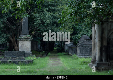 South Park Street cimitero, Calcutta, West Bengal, India Foto Stock