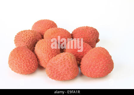 Mature lychee frutti (Litchi chinensis) Foto Stock