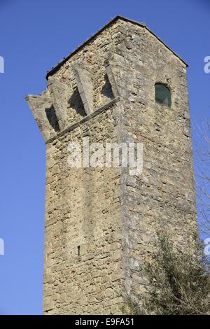 Mura di Staggia Senese Foto Stock