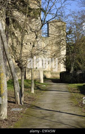 Mura di Staggia Senese Foto Stock