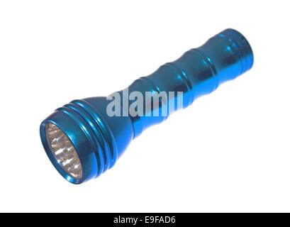 Metallo blu LED torcia Foto Stock