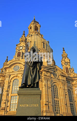 Martin Luther memorial in Dresden Foto Stock