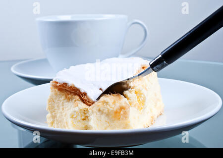 Pezzo di torta Napoleone Foto Stock