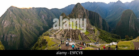 Machu Picchu Panorama Foto Stock
