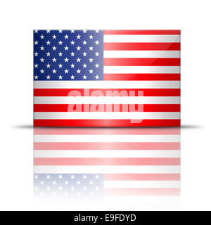 Composizione di illustrazione della bandiera americana Foto Stock