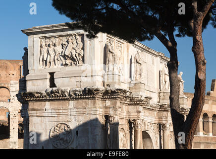 Arco di Costantino a Roma Foto Stock