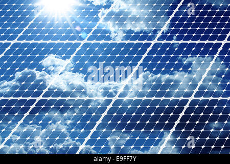 pannelli solari Foto Stock