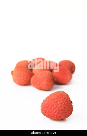 Mature lychee frutti (Litchi chinensis) Foto Stock