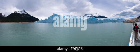 Ghiacciaio Perito Moreno in Argentina PANORAMA Foto Stock