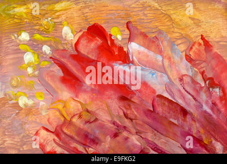 Dipinto astratto fiore Foto Stock