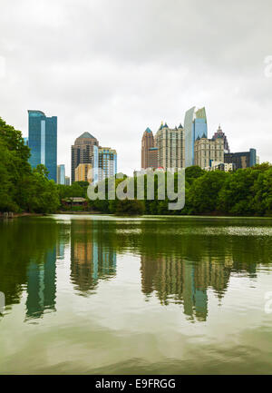 Midtown Atlanta in un giorno nuvoloso Foto Stock