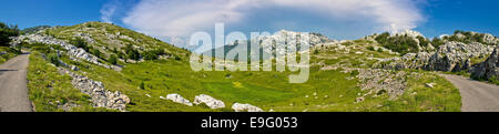 Montagna Di Velebit deserto vista panoramica Foto Stock